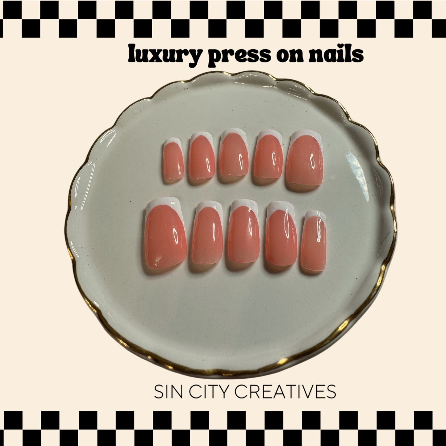 Peachy Frenchy Design