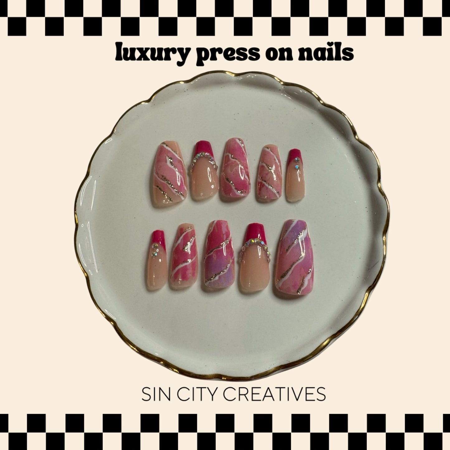 Pink Marbles Design